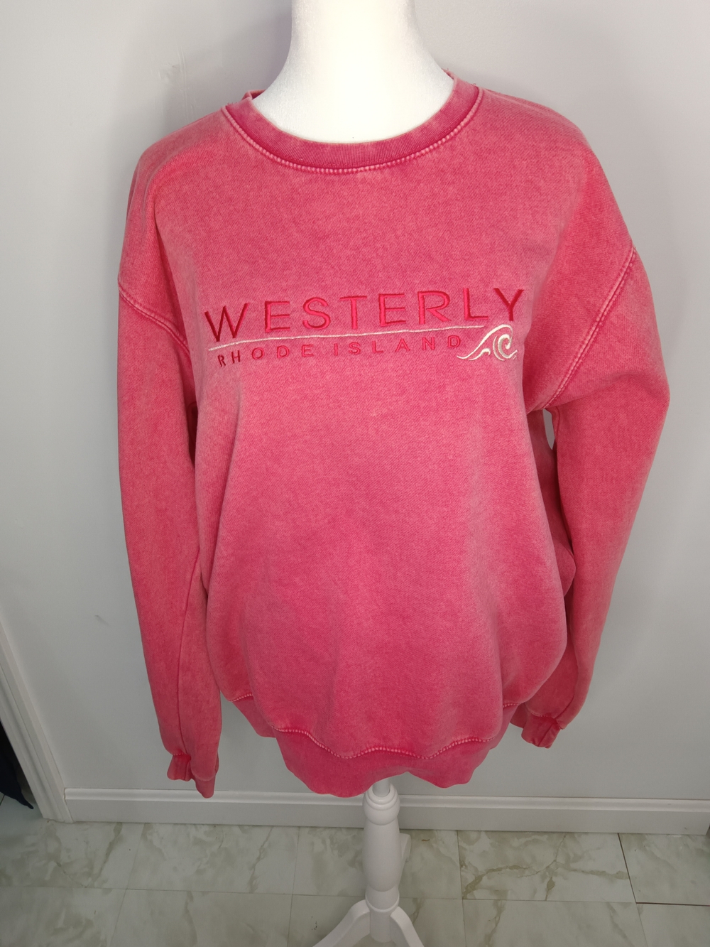 Westerly Rhode Island Pink Pullover Sweatshirt